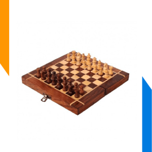 CHESS BOARD-FOLDING WOODEN S