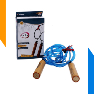 SKIPPING ROAP WOODEN HANDLE VIXEN CLUB